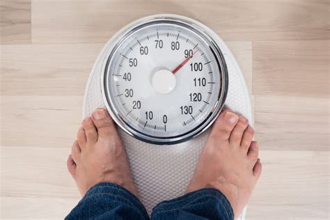 Person Standing On Weighing Scale Stock Image Image Of Measurement