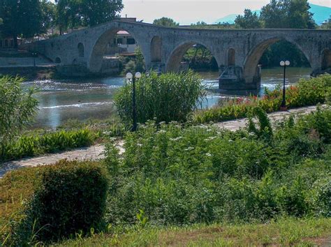 Bridge Old of Arta City Greece in Summer Season Stock Image - Image of ...