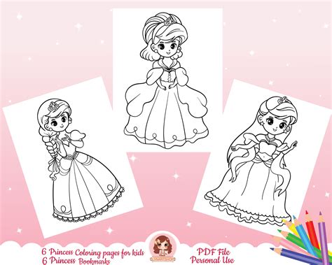 Princess Coloring Pages for Kids, Printable Coloring Pages for Kids ...