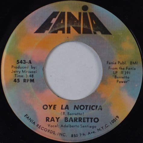 Ray Barretto Oye La Noticia 1971 Vinyl Discogs