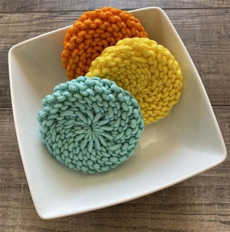 Spiral Scrubby Free Knit Pattern Clickety Sticks Scrubbies Crochet