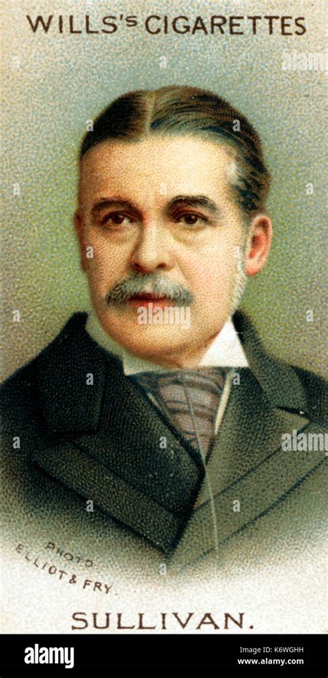 Arthur Sullivan Portrait On Willss Cigarette Card Published In London