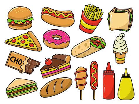 Hand Drawn Clip art Food Illustration 24276969 Vector Art at Vecteezy