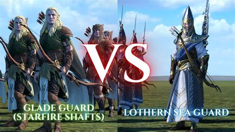 Warhammer Iii Total War Glade Guard Starfire Shafts Vs Lothern Sea