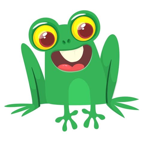 Premium Vector Cartoon Green Froggy Frog Mascot Character In Cartoon