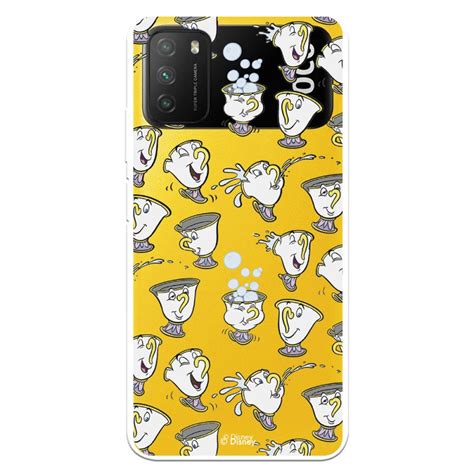 Funda Para Xiaomi Poco M3 Oficial De Disney Chip Potts Siluetas La