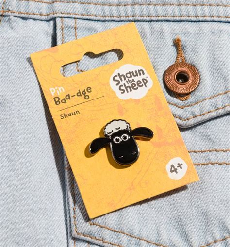 Shaun The Sheep Face Pin Badge