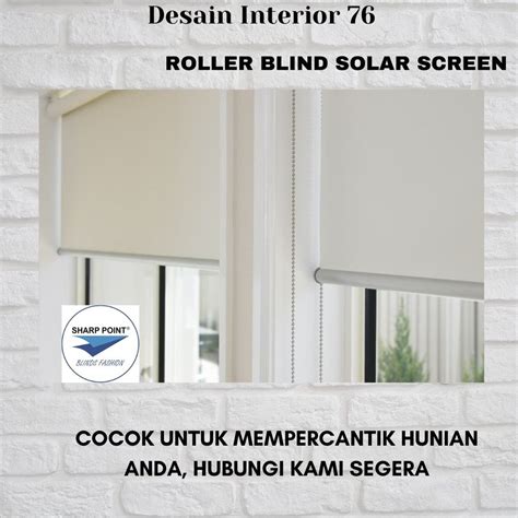 Jual Roller Blind Tirai Jendela SHARP POINT Solar Screen Seri 500 View