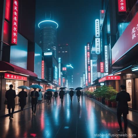 Cyberpunk Tokyo Futuristic Dystopian Metropolis Stable Diffusion Online