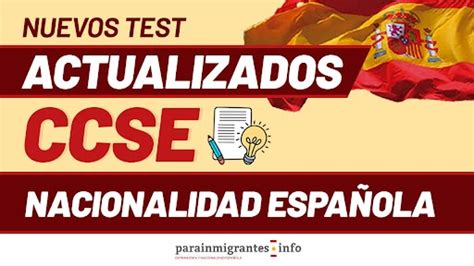 Examen Nacionalidad Espa Ola Test Parainmigrantes