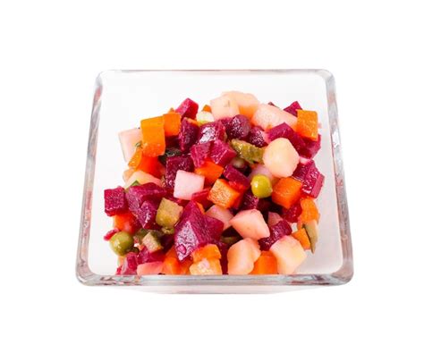 Premium Photo Russian Beet Salad Vinaigrette