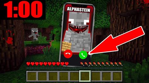 RUFE NIEMALS ALPHASTEIN UM 1 UHR NACHTS AN In Minecraft YouTube