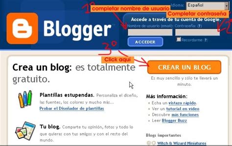 Taller Herramientas Web 20 Tutorial Primeros Pasos Para Crear Un Blog En Blogger Parte1