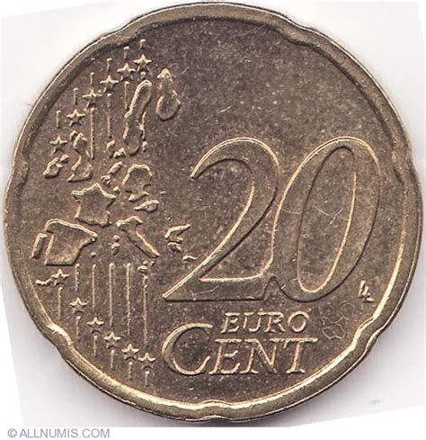 20 Euro Cent 2004 Euro 2002 prezent Luxemburg Monedă 7689