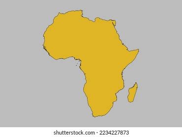 Africa Map Vector Isolated On Gray Stock Vector (Royalty Free) 2234227873 | Shutterstock