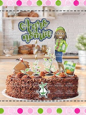 Topo De Bolo Agronomia Compre Produtos Personalizados No Elo7