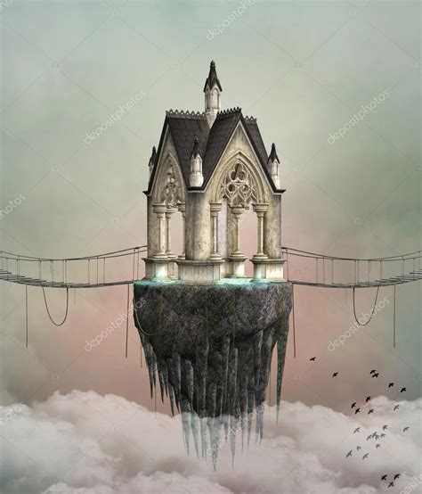 Fantasy Flying House — Stock Photo © Ellerslie 38136477