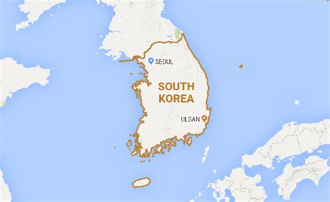 Ulsan South Korea Map