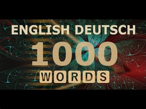 1000 wörter Englisch Deutsch KOLLOKATIONEN 1000 words English