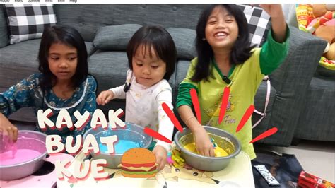 CARA BUAT LUMPUR WARNA WARNI ALA ADEK KARIN ADONANNYA KAYAK BUAT KUE