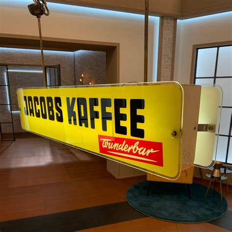 Reklameleuchte Jacobs Kaffee Wunderbar Trödelfuchs Vintage Shop