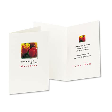 AVE3378 | Avery® 3378 Half-Fold Greeting Cards with Envelopes, Inkjet ...