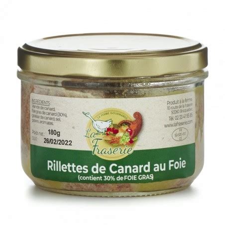 Rillettes De Canard Au Foie Gras 180g