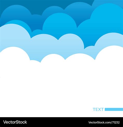 Blue clouds Royalty Free Vector Image - VectorStock