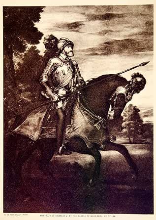 Amazon 1920 Photogravure Titian Charles V Battle Of Muhlberg Holy