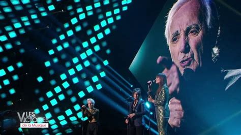 Hommage à Charles Aznavour par Clara Luciani Jeanne Added et Camélia