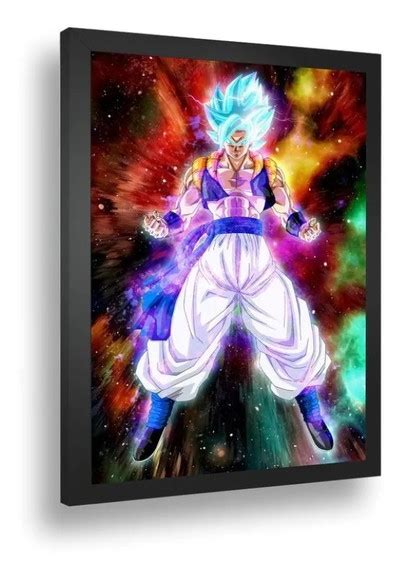 Quadro Decorativo Dragon Ball Z Goku Ssj Blue Arte Persona Elo7