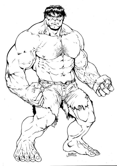 Fuerte Hulk Para Colorear Imprimir E Dibujar ColoringOnly