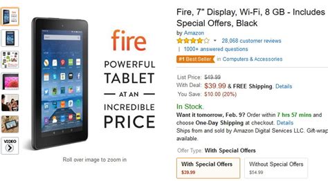 Amazon Fire Tablet In Den Usa Mit 7 Zoll Für 40 Dollar Notebookcheck