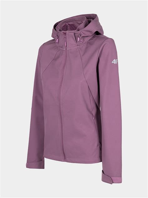 Softshell Damski F Sfd Kurtka Przej Ciowa Fioletowy Kobieta