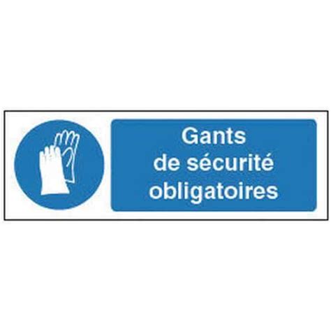 Panneau Dobligation Port De Gants De Protection Obligatoire Rigide