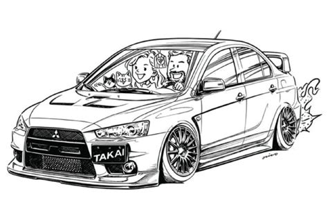 Mitsubishi Motors Coloring Pages