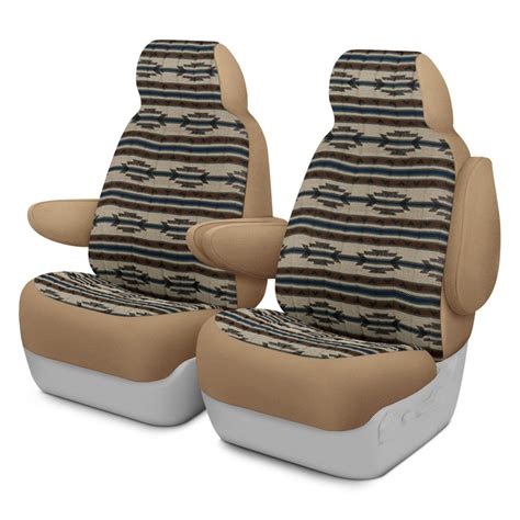 Dash Designs® K020 B5 0 Stn Southwest Sierra™ 1st Row Tan Custom Seat Covers