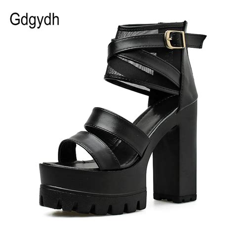 Gdgydh Hoge Hakken Zomer Sandalen Platform Schoene Grandado