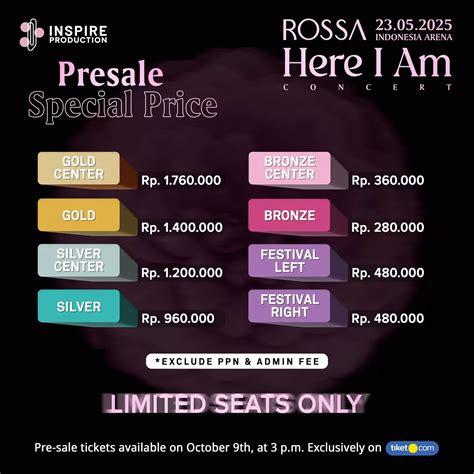 CATAT Rossa Bakal Gelar Konser Spesial Pada Mei 2025 Nantikan Presale