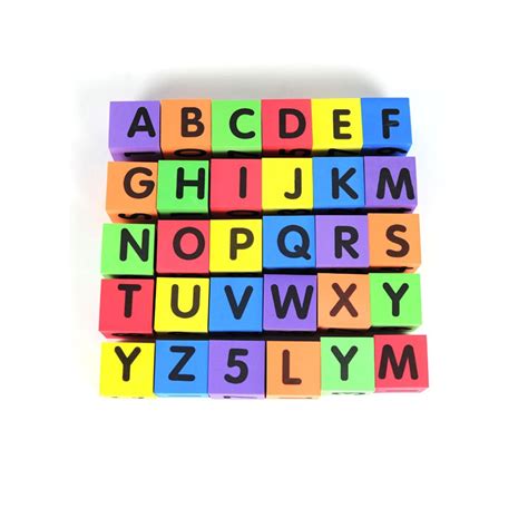 Mobu Eva Foam Building Blocks 30 Pcs Soft Alphabet Blocks Abc Numbers