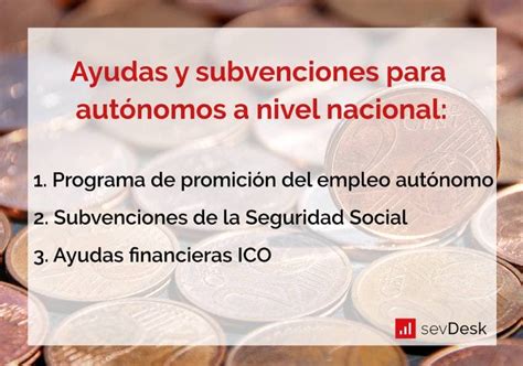 Ayudas y subvenciones para autónomos en España sevDesk