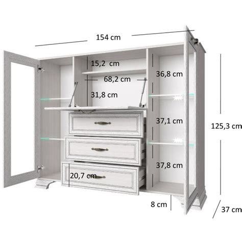 Komoda Z Barkiem Ondia Woodline Krem Do Salonu