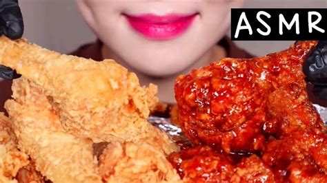 Spicy Chicken Fried Chicken 양념치킨 후라이드치킨 리얼사운드 먹방 Eating Sound Mukbang