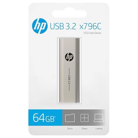 HP X796C USB 3 2 Pen Drive Metalic Silver Techcommerce In