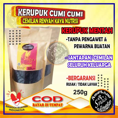 Kerupuk Krupuk Mentah Kerupuk Krupuk Ikan Cumi Sotong Mentah Oleh Oleh