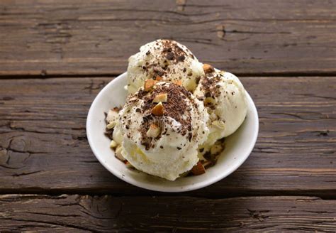 Chocolate Ice Cream with Nuts Stock Image - Image of gourmet, frozen: 109386703