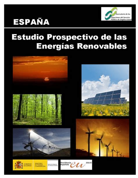 Espa A Estudio Prospectivo De Las Energ As Renovables 2009