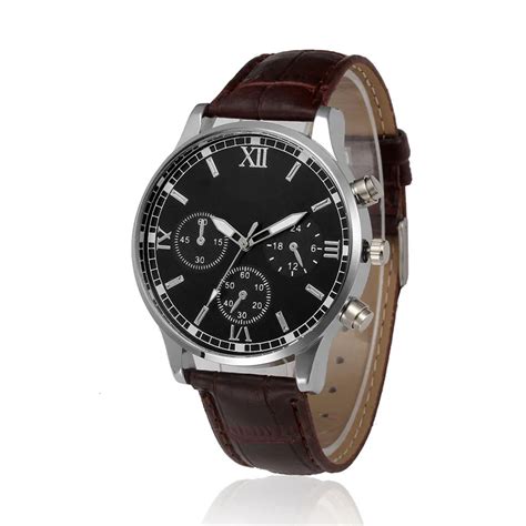 Excellent Quality Geneva Mens Watches Luxury Ultra Thin Quartz Watch