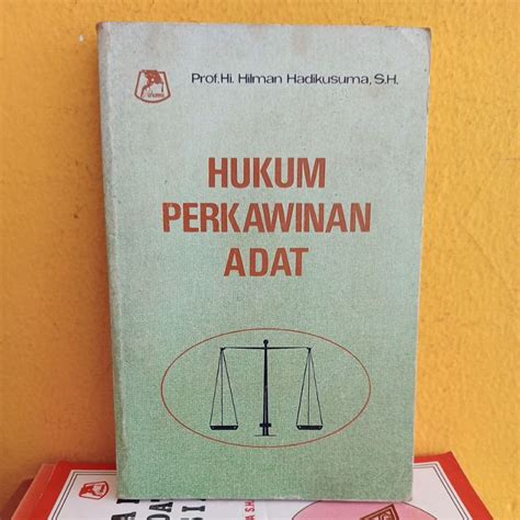 Jual Buku Lawas Hukum Perkawinan Adat By Prof Hi Hilman Hadikusuma