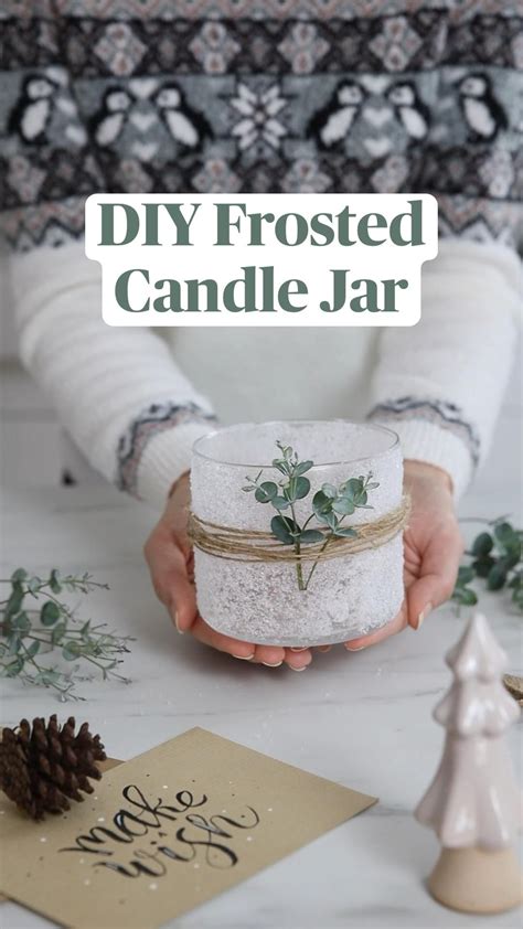 Diy Frosted Candle Jar Artofit